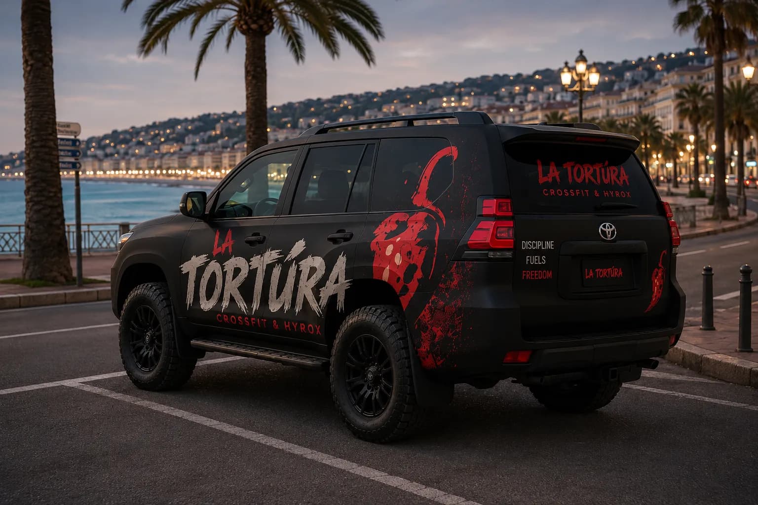La Tortúra à Nice, sur la Promenade des Anglais